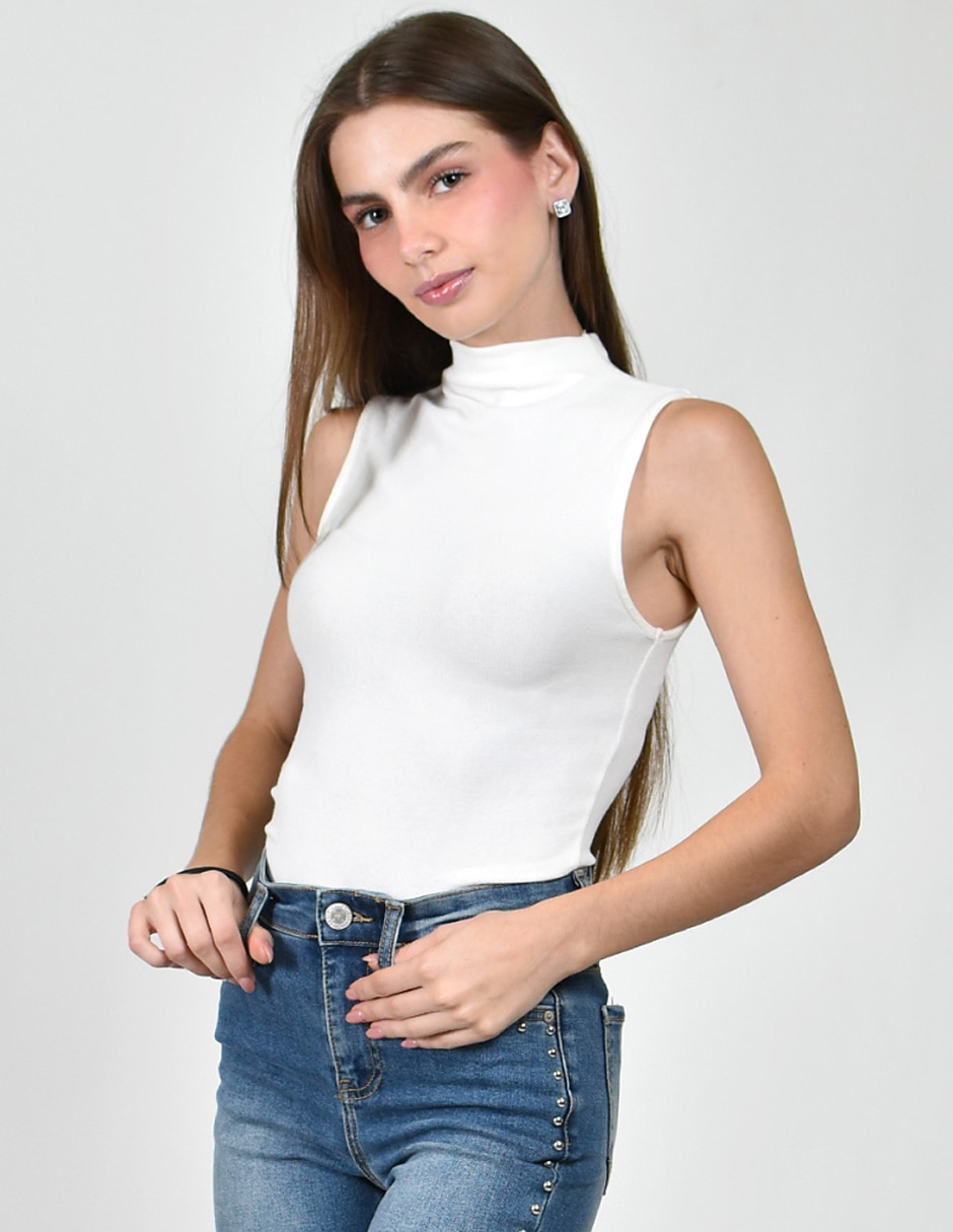 Blusa sin manga para mujer 5