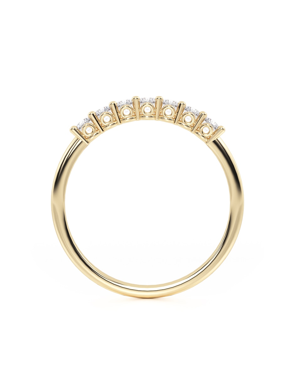 Anillo 14 k de oro zirconia brillante 3