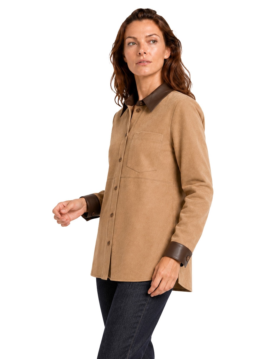 Blusa camisera manga larga para mujer 3