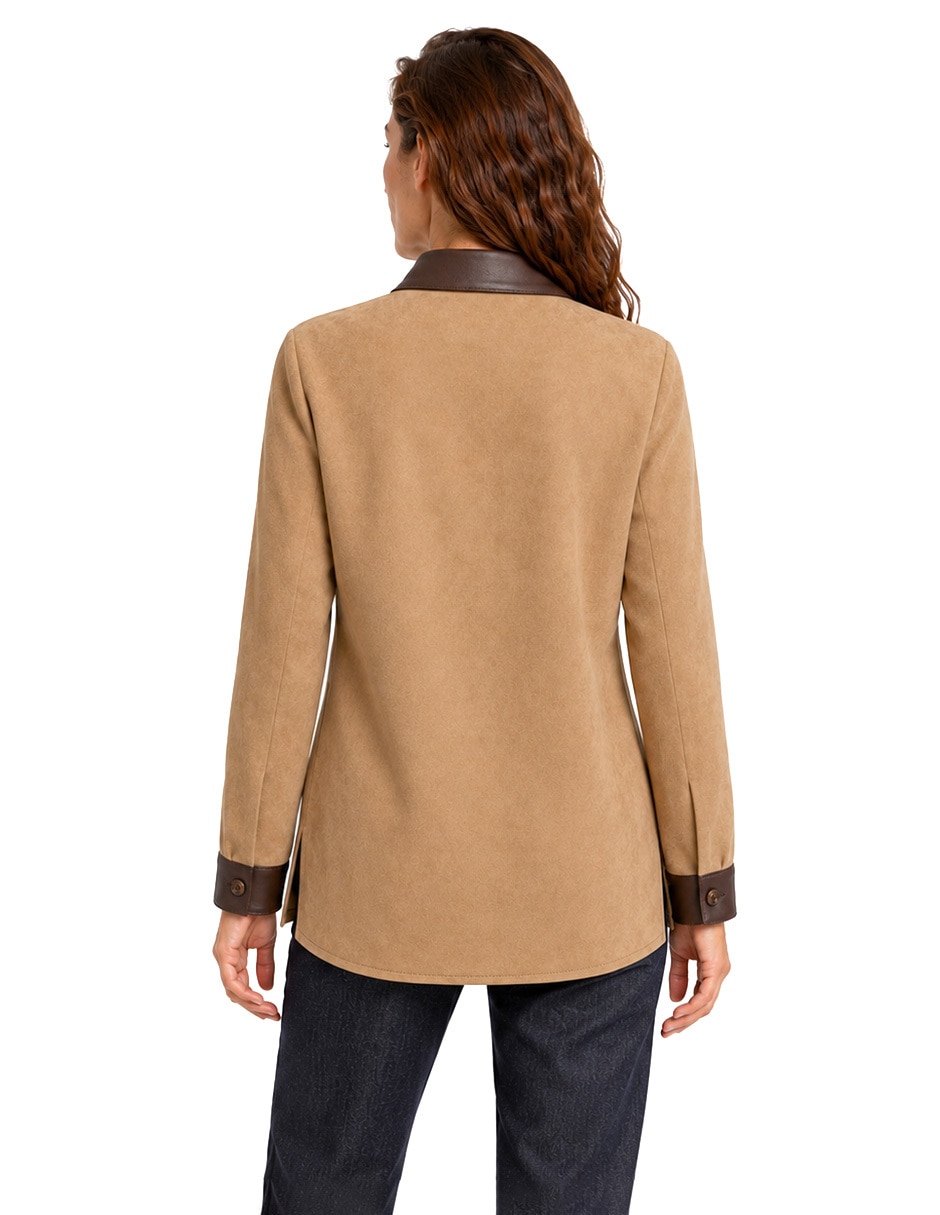 Blusa camisera manga larga para mujer 2