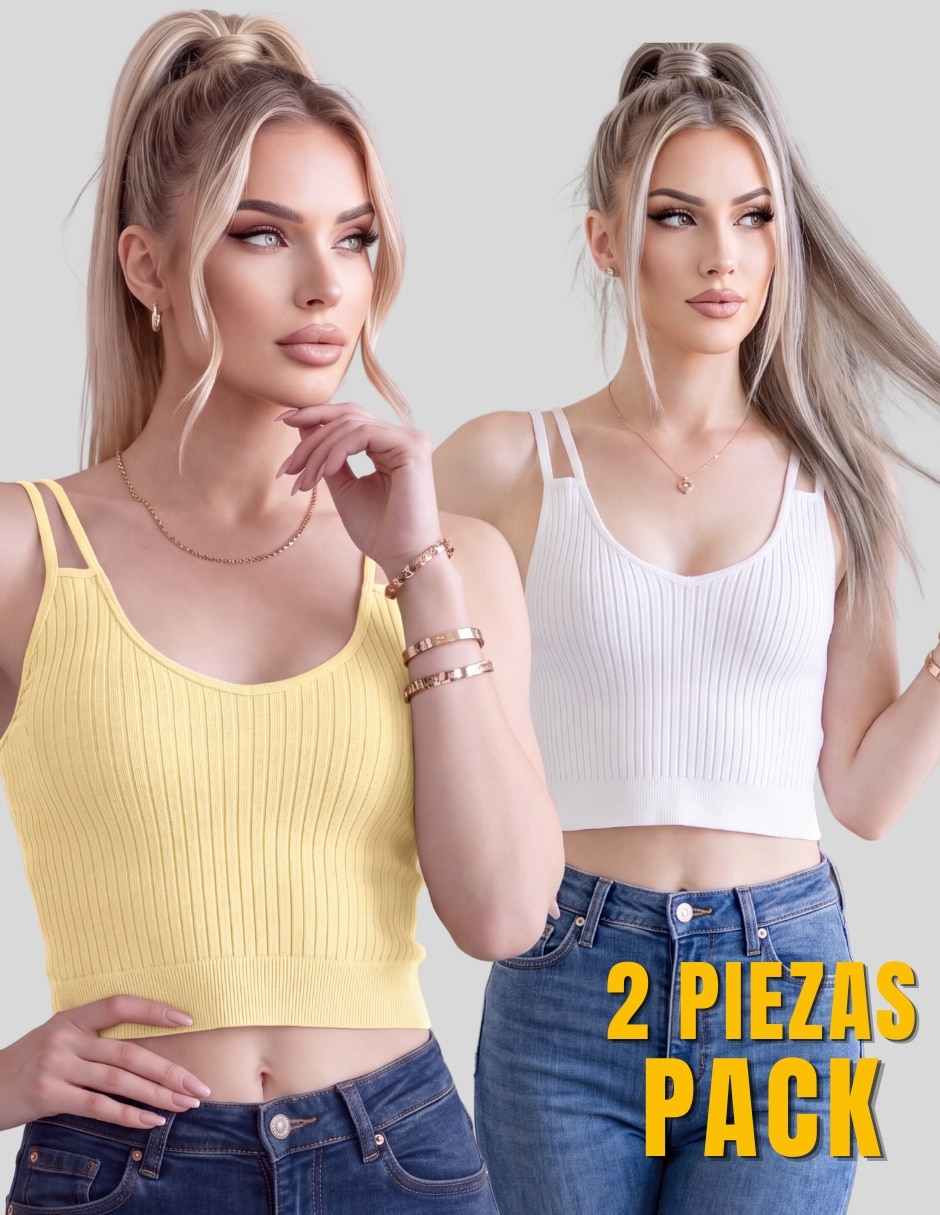 Set blusa sin manga para mujer 3