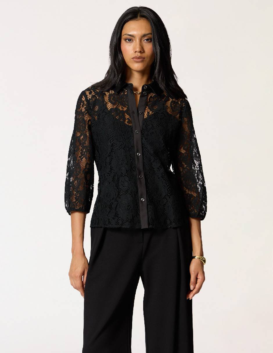 Blusa camisera manga larga para mujer Blusa camisera manga larga para mujer