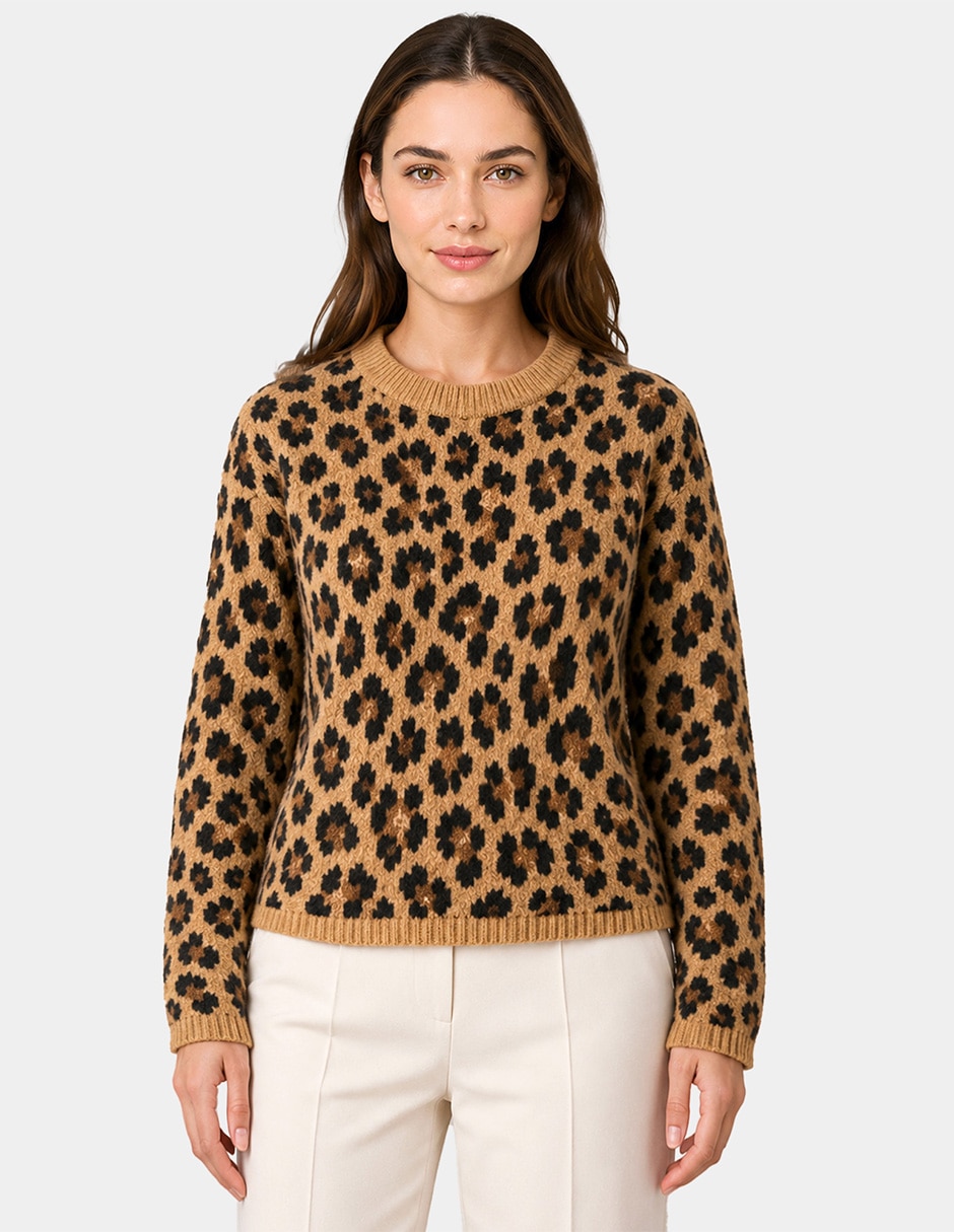 Suéter cuello redondo para mujer Suéter cuello redondo para mujer