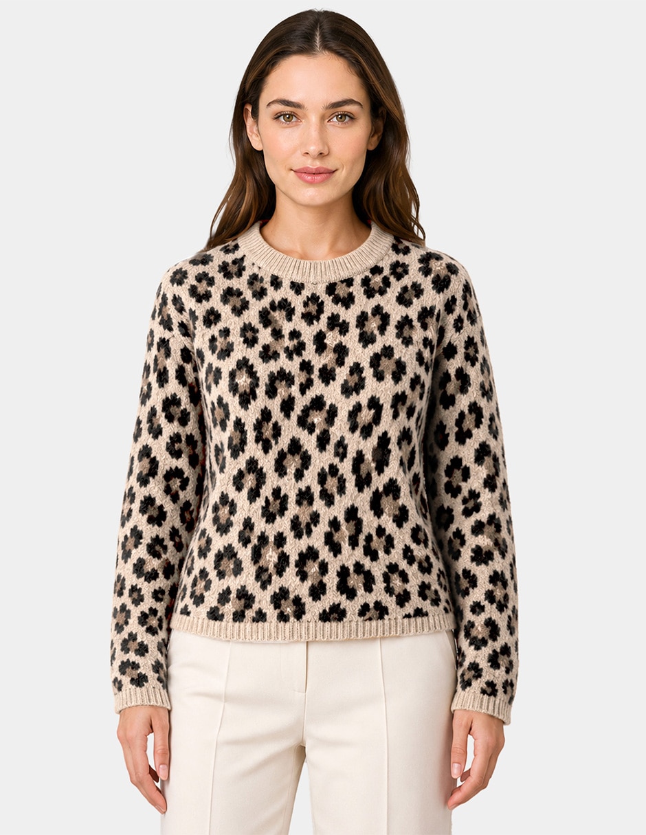 Suéter cuello redondo para mujer 1