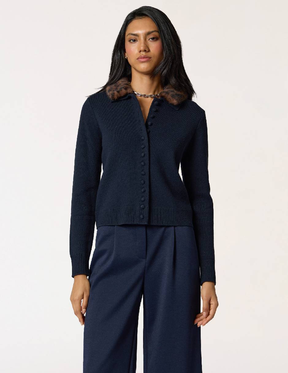 Suéter cuello camisero para mujer Suéter cuello camisero para mujer