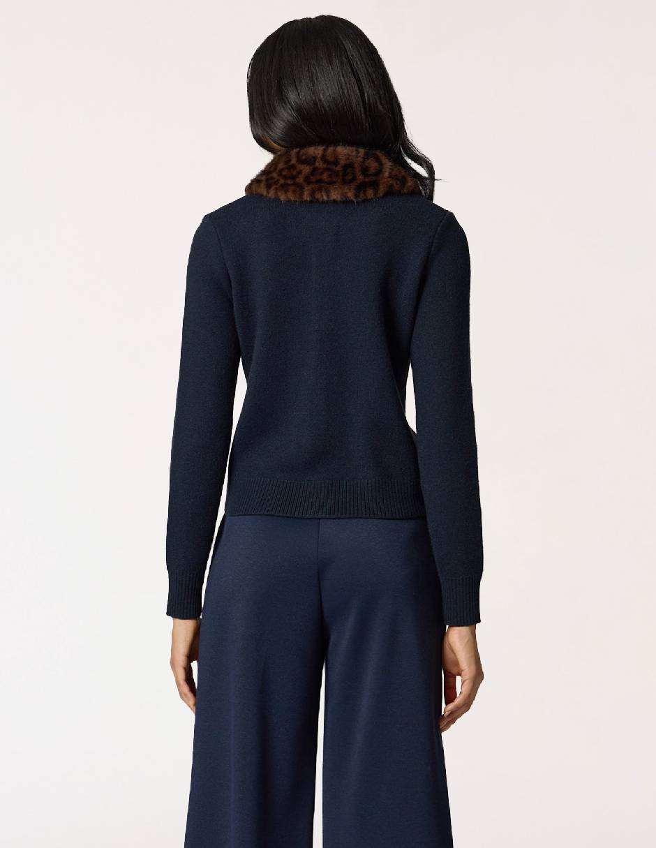 Suéter cuello camisero para mujer 2
