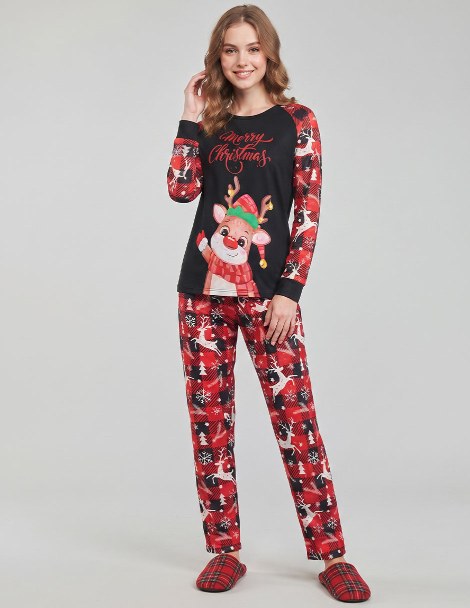 Conjunto pijama Navideña Navidad para mujer