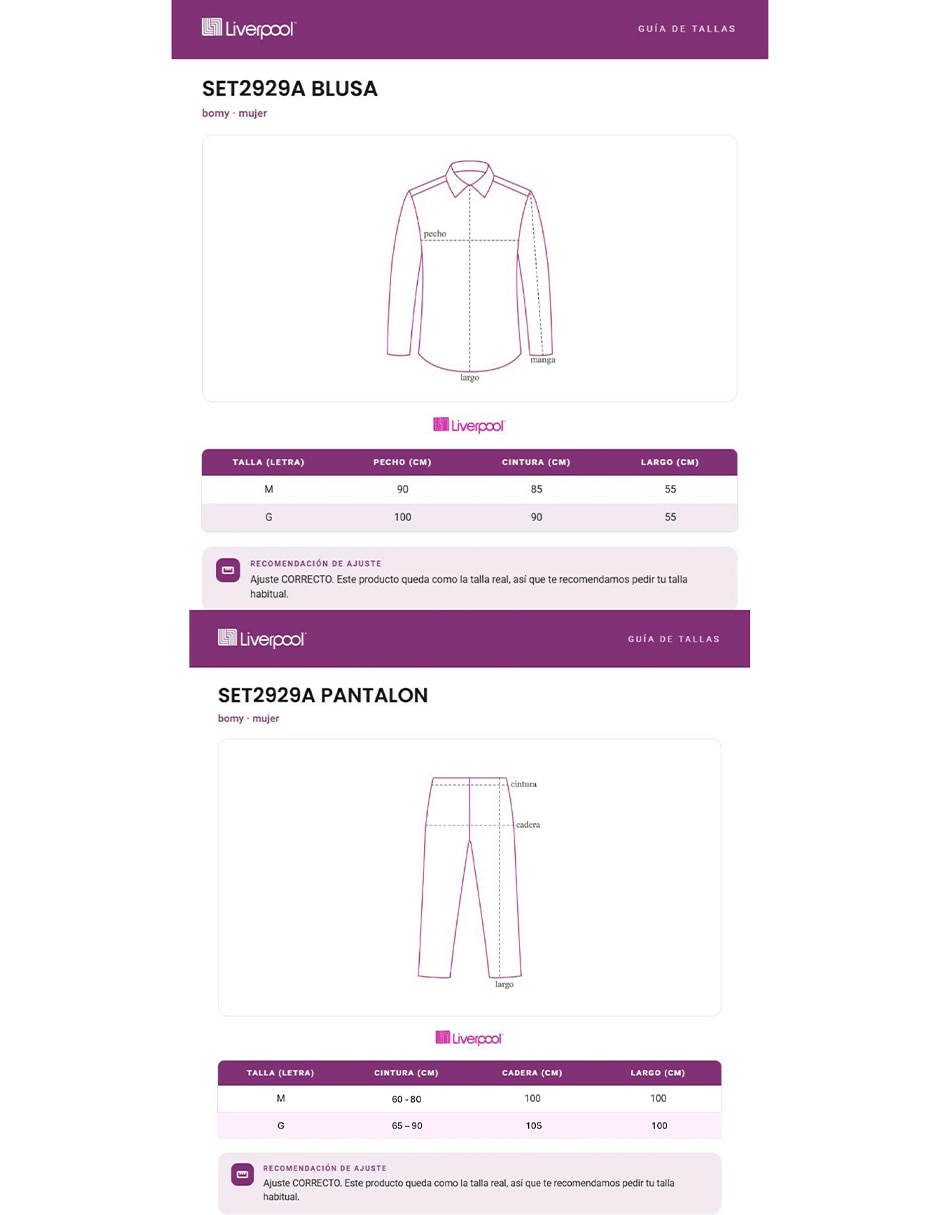 Conjunto pijama para mujer 5