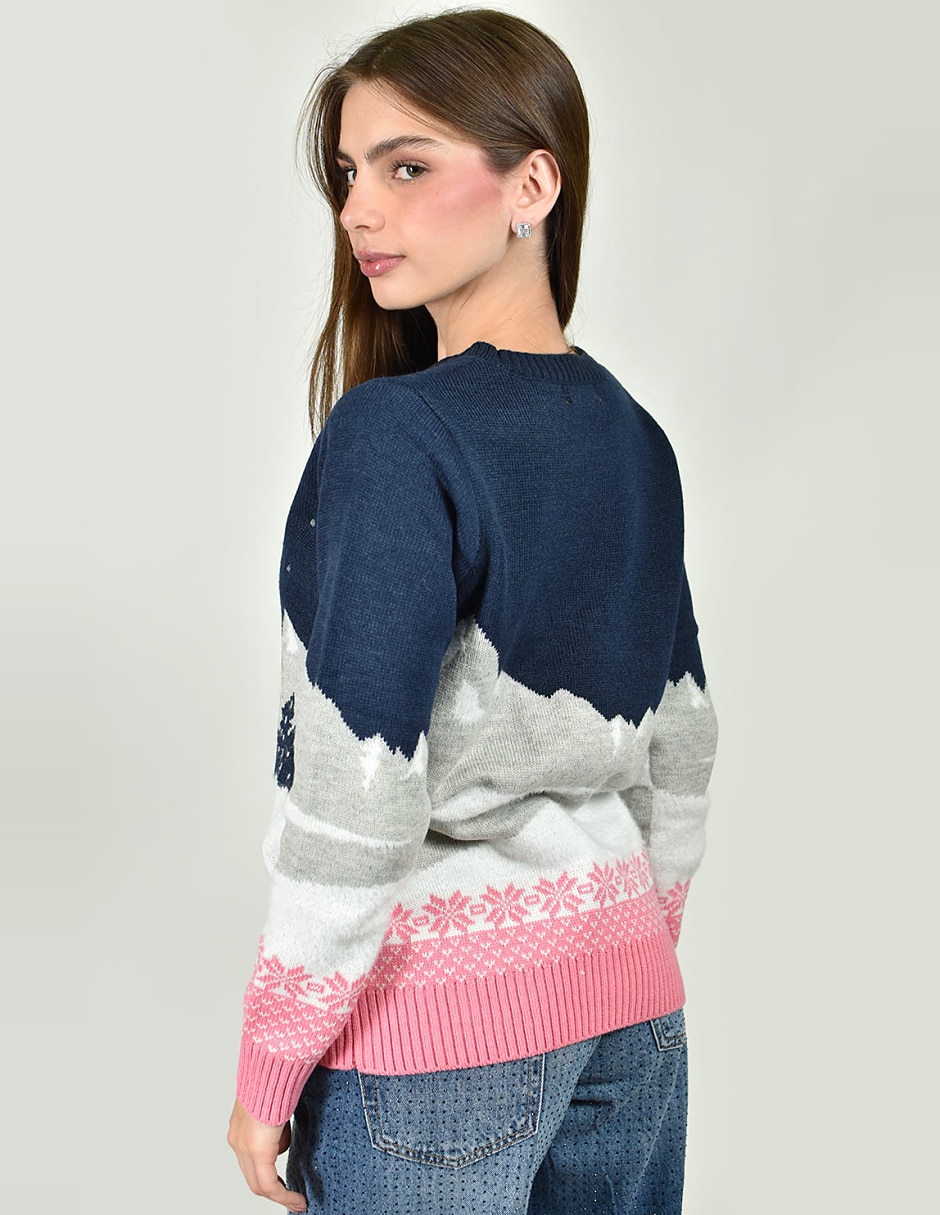 Suéter cuello redondo para mujer 4