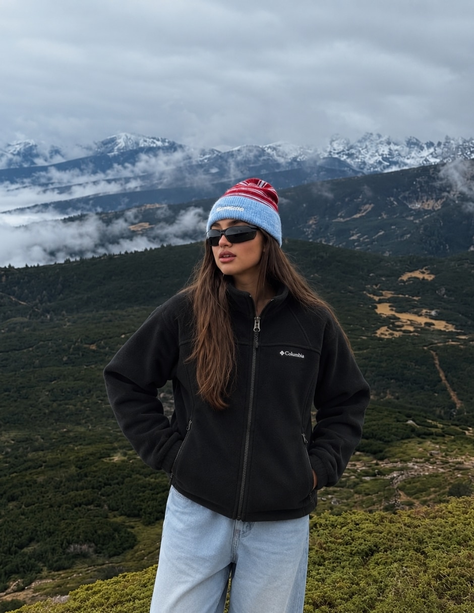 Chamarra polar fleece Sí de Algodón y poliéster para mujer