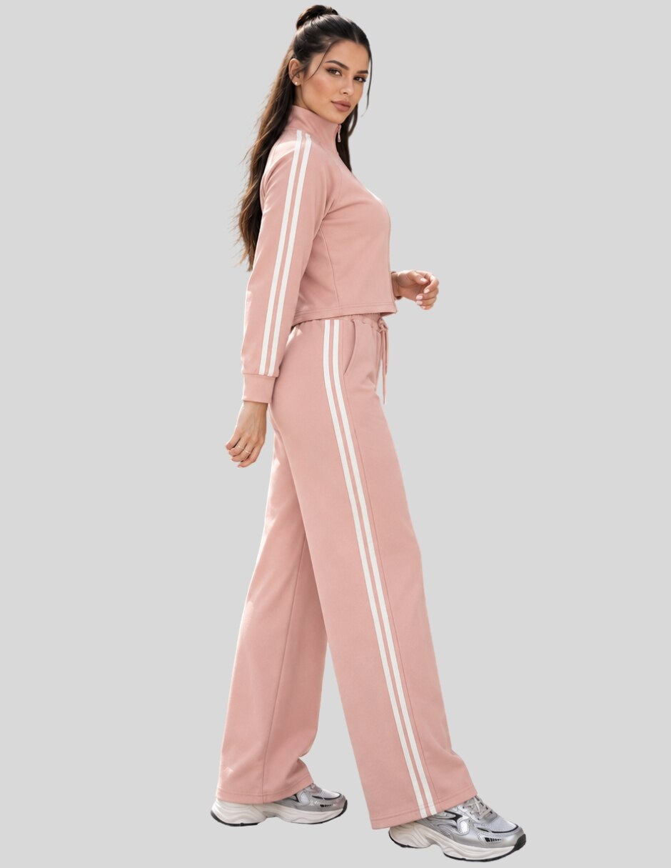 Conjunto Casual Conjunto 2 Piezas para Mujer Blusa Manga Corta y Pantalón Palazzo Floral Casual Chic de Poliéster para No aplica Mujer 3