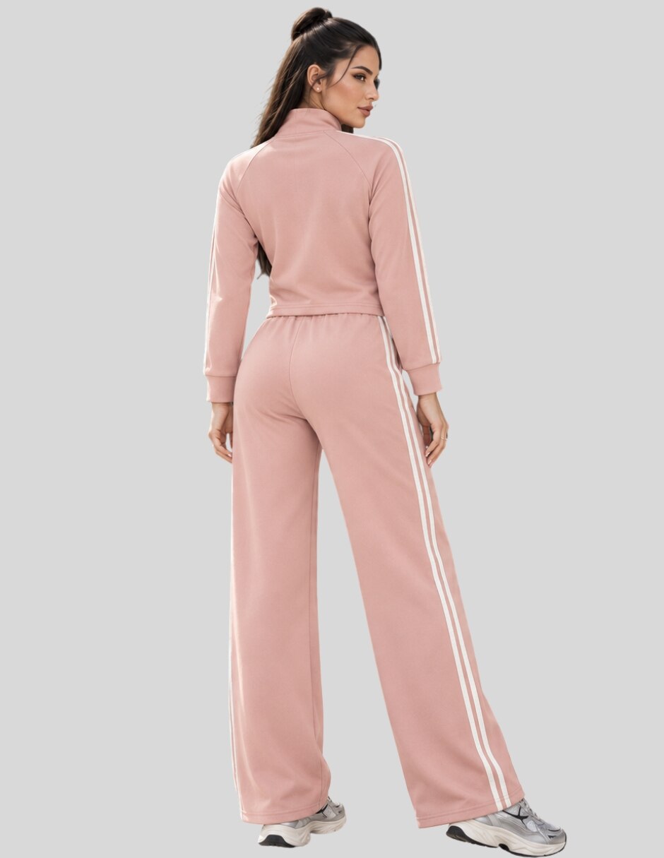 Conjunto Casual Conjunto 2 Piezas para Mujer Blusa Manga Corta y Pantalón Palazzo Floral Casual Chic de Poliéster para No aplica Mujer 4