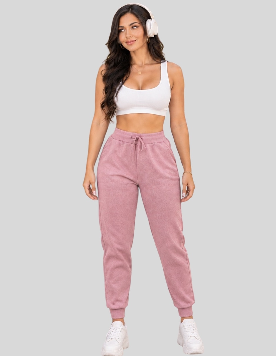 Pantalón Pants Mujer Jogger de Dama Cargo Pantalón Casual Jogger Dama Material Aterciopelado Patalones Amplio para mujer 2