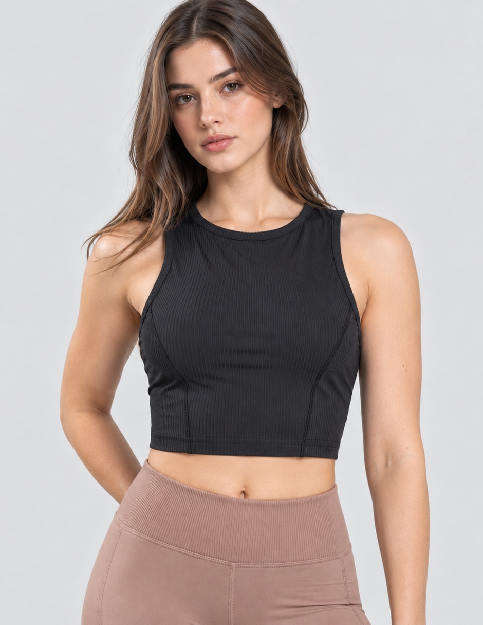 Top cuello (si aplica) Redondo escote (si aplica) Regular tirante (si aplica) Ajustable 1