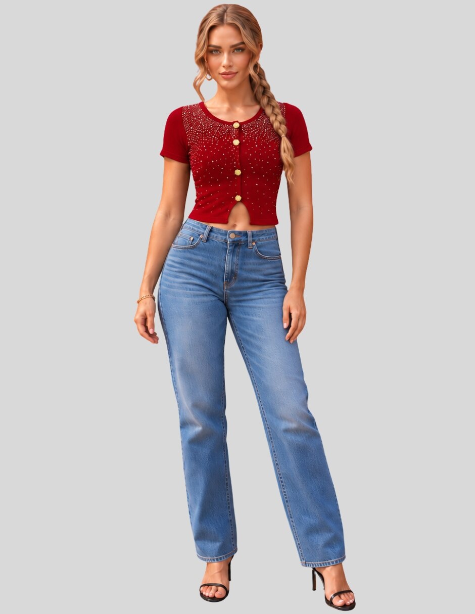 Blusa manga corta para mujer 3