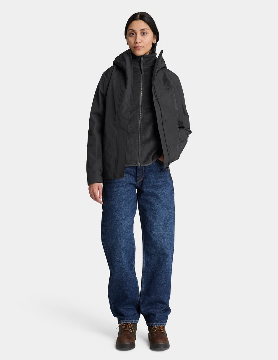 Chamarra Chamarra impermeable 3 en 1 para mujer Negro TBC0YH5N001 Sí de Nylon para mujer 2