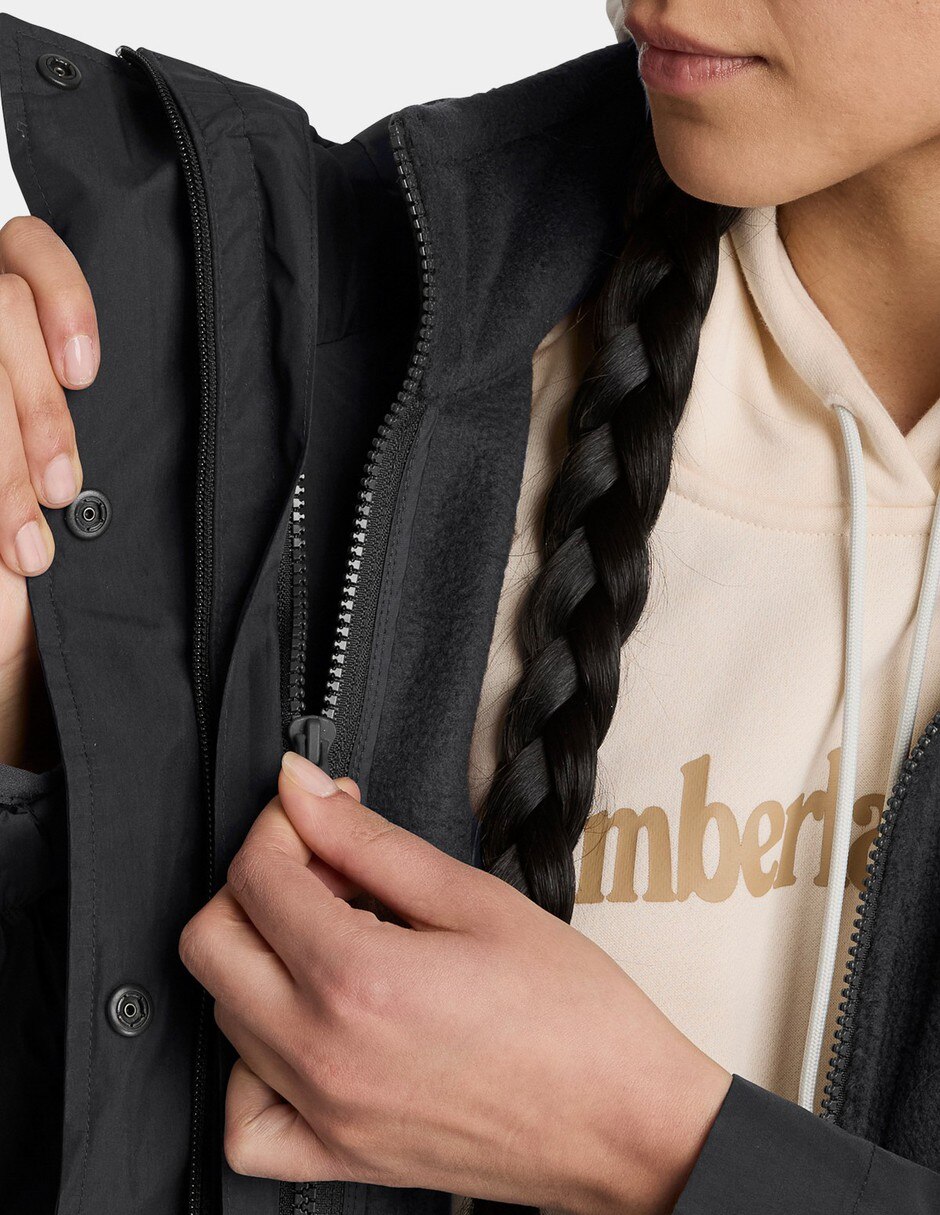 Chamarra Chamarra impermeable 3 en 1 para mujer Negro TBC0YH5N001 Sí de Nylon para mujer 3