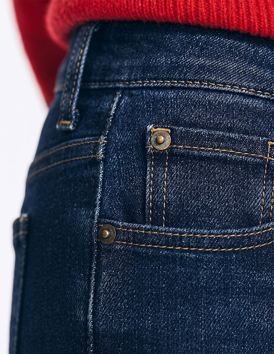 Jeans/Jegging/Jeans jogger Regular Straight Cintura alta para mujer 4