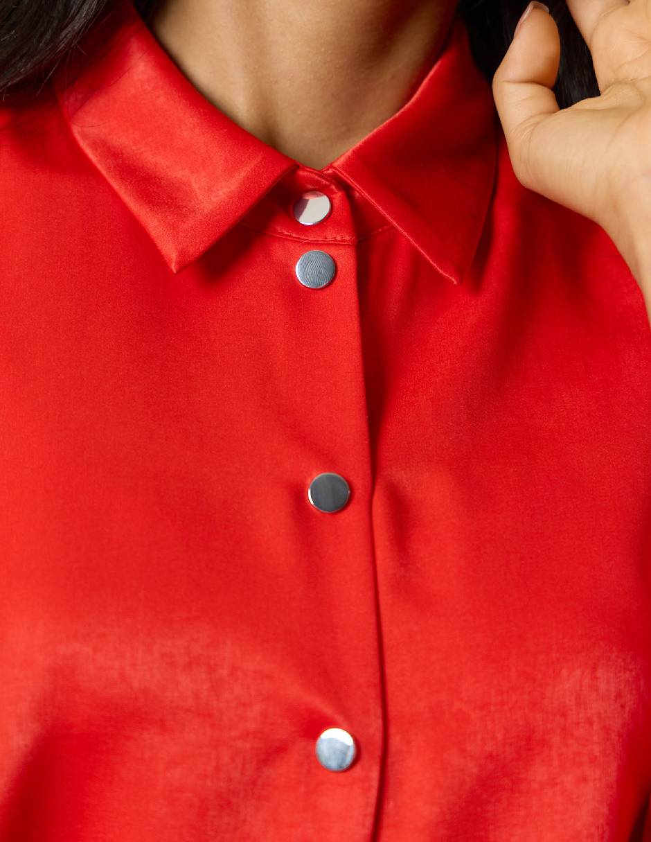 Blusa camisera manga Larga para mujer 3