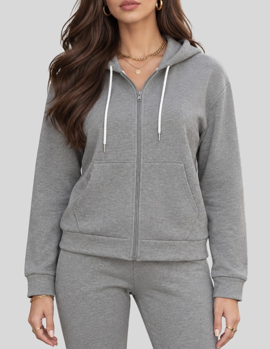 Conjunto Casual Conjunto Mujer 2 Piezas Sudadera con Capucha y Pantalón Jogger Casual Deportivo Cómodo y Térmico de Poliéster para No aplica Mujer 5