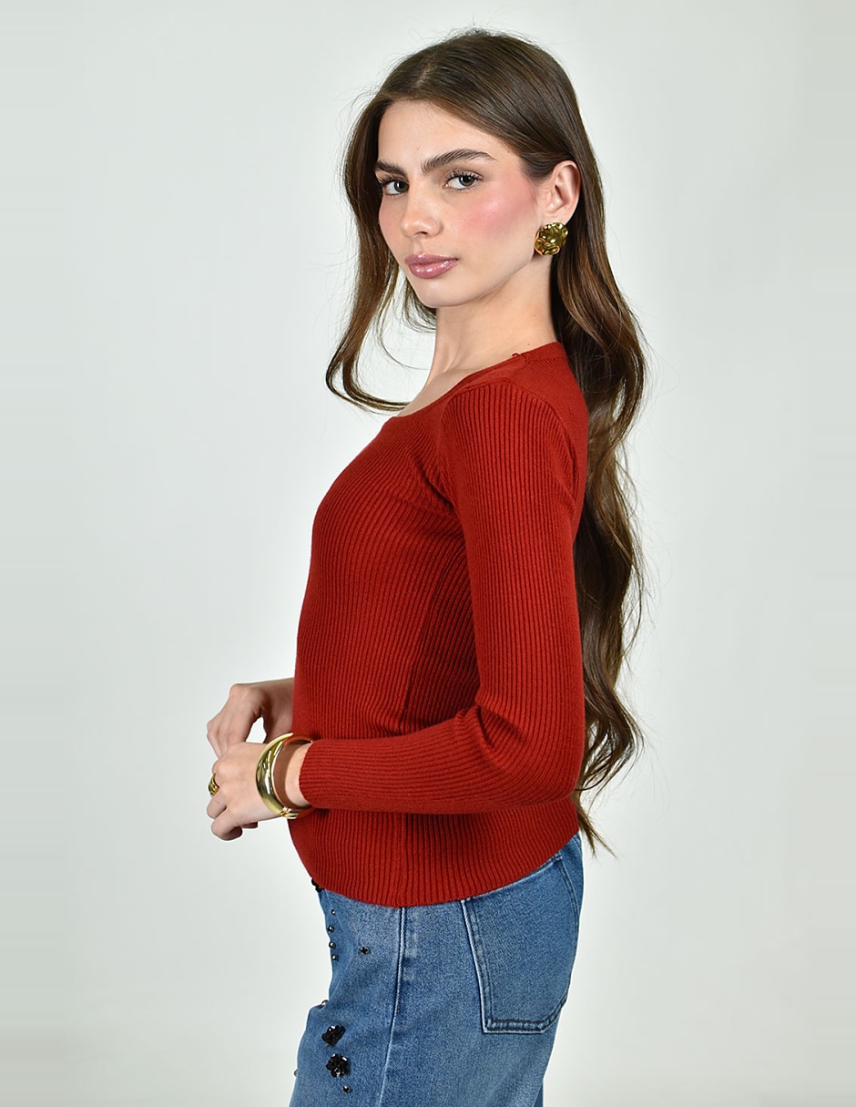 Blusa No aplica manga Larga para mujer 2