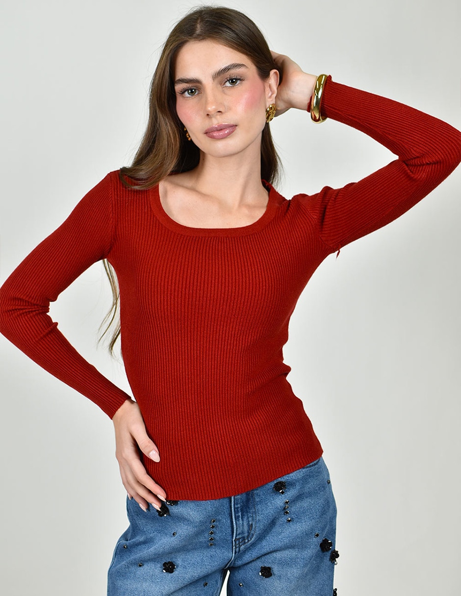 Blusa No aplica manga Larga para mujer 4