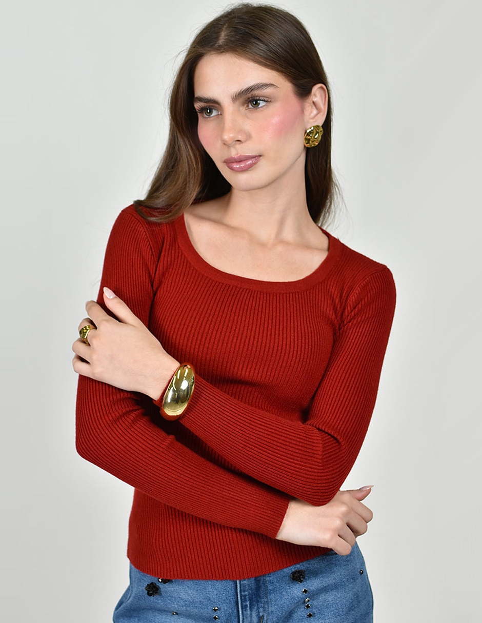 Blusa No aplica manga Larga para mujer 5