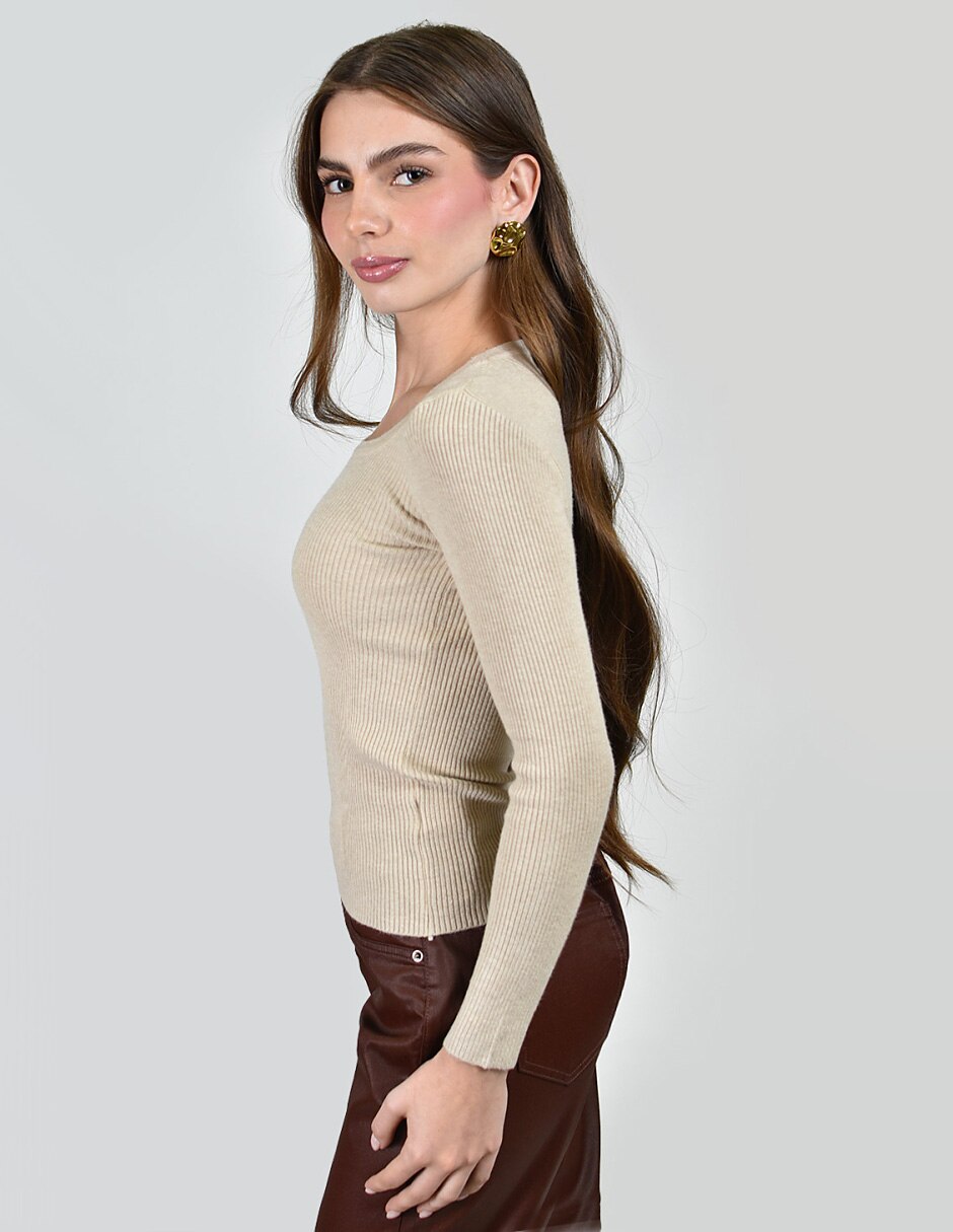 Blusa No aplica manga Larga para mujer 2