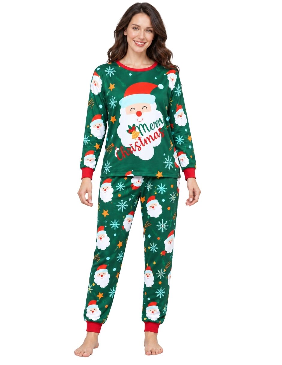 Conjunto pijama Santa Claus para mujer