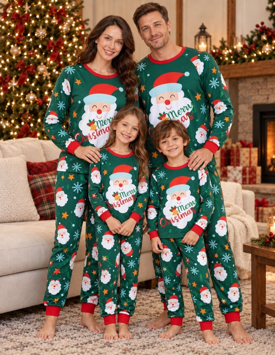 Conjunto pijama Santa Claus para mujer
