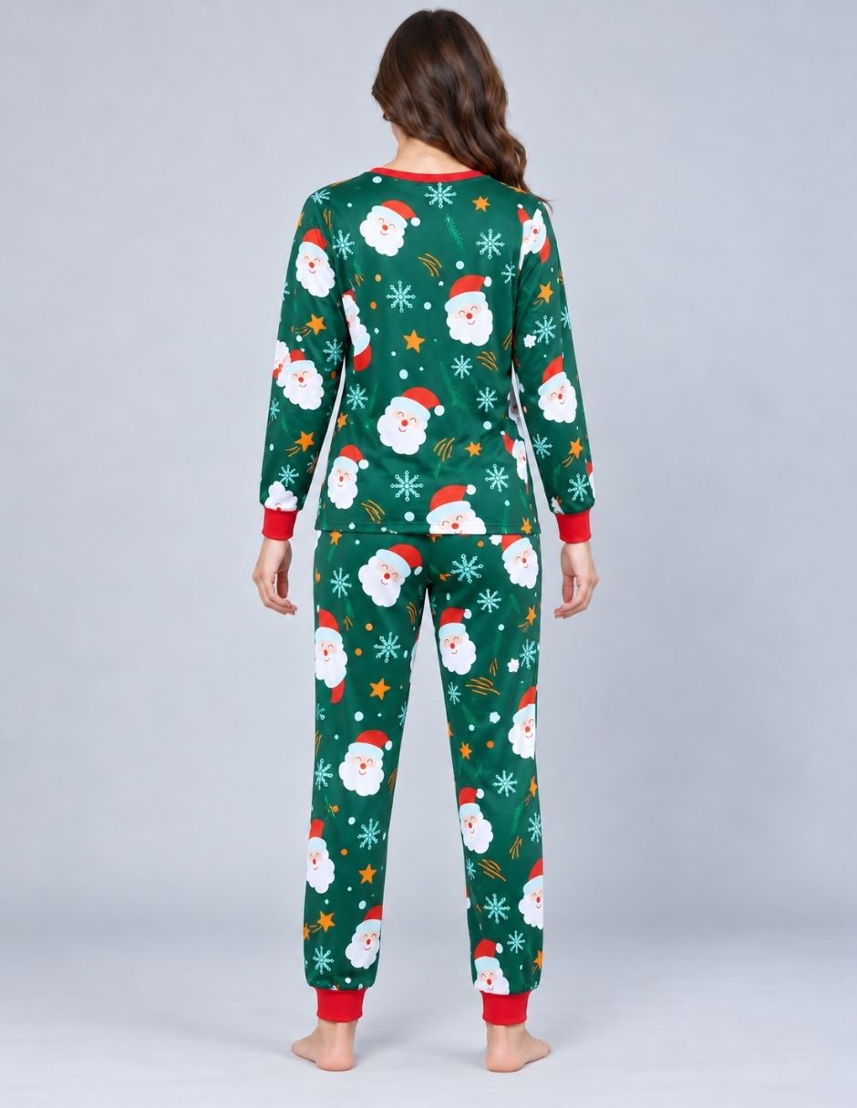Conjunto pijama Santa Claus para mujer