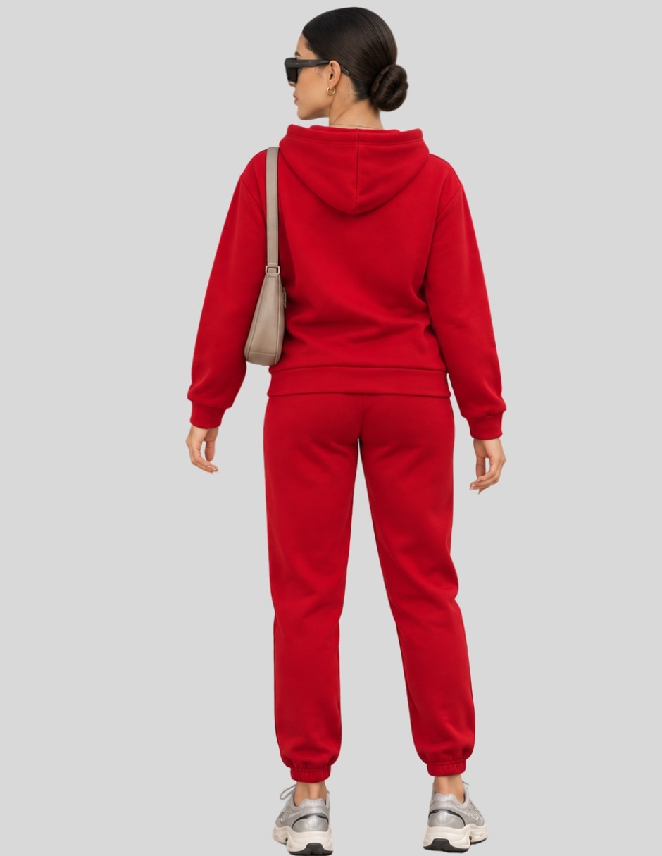 Conjunto Casual Conjunto Mujer Pants y Sudadera Jogger Afelpado Invierno Estampado NEW YORK BROOKLYN Ropa Comoda Out de Poliéster para No aplica Mujer 4