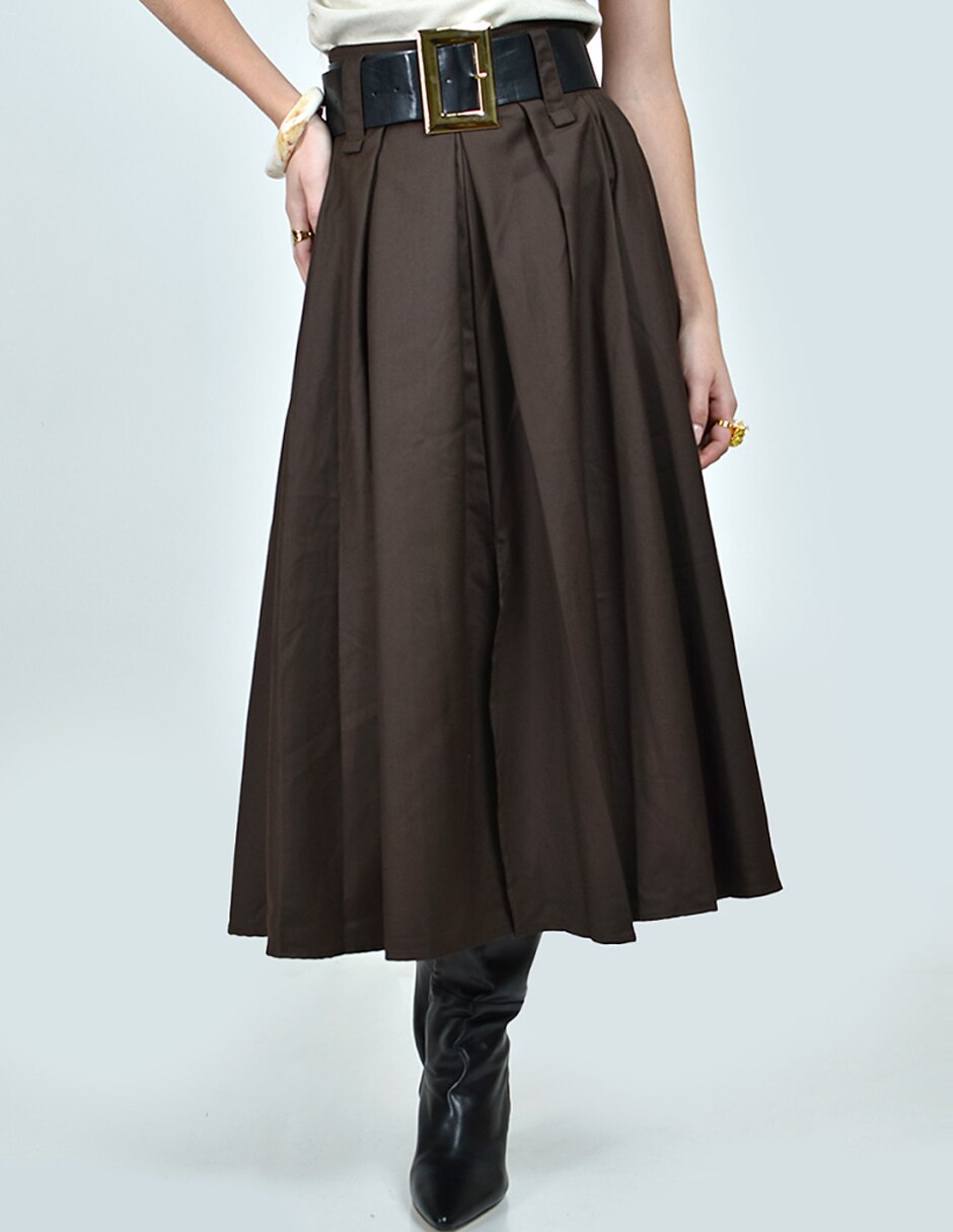 Falda midi