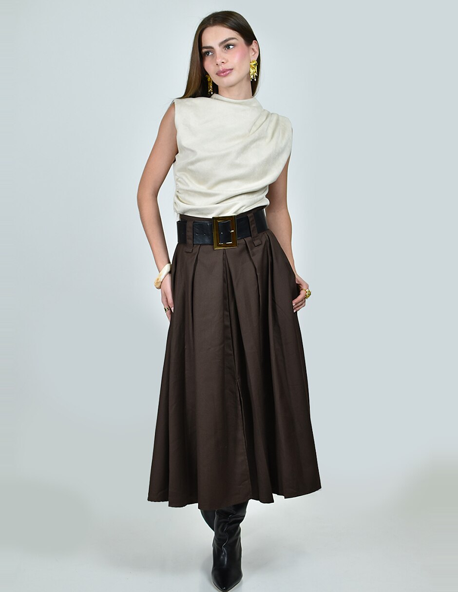 Falda midi 4