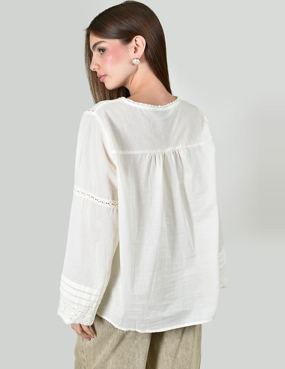 Blusa manga larga para mujer 3