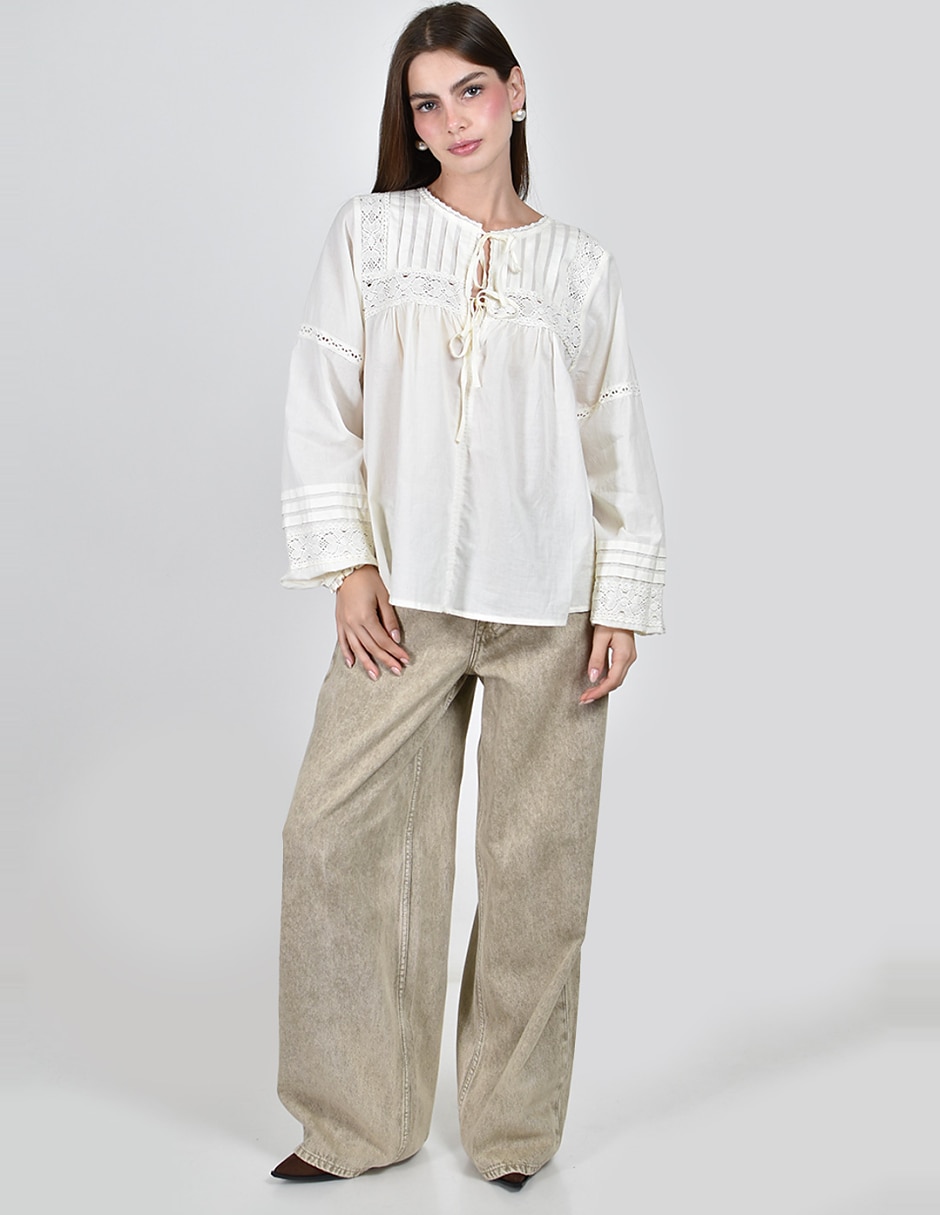 Blusa manga larga para mujer 5