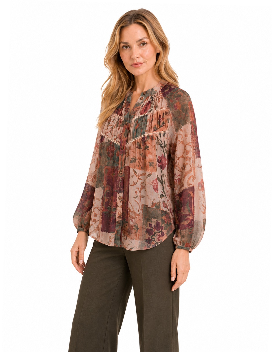 Blusa manga larga para mujer 4