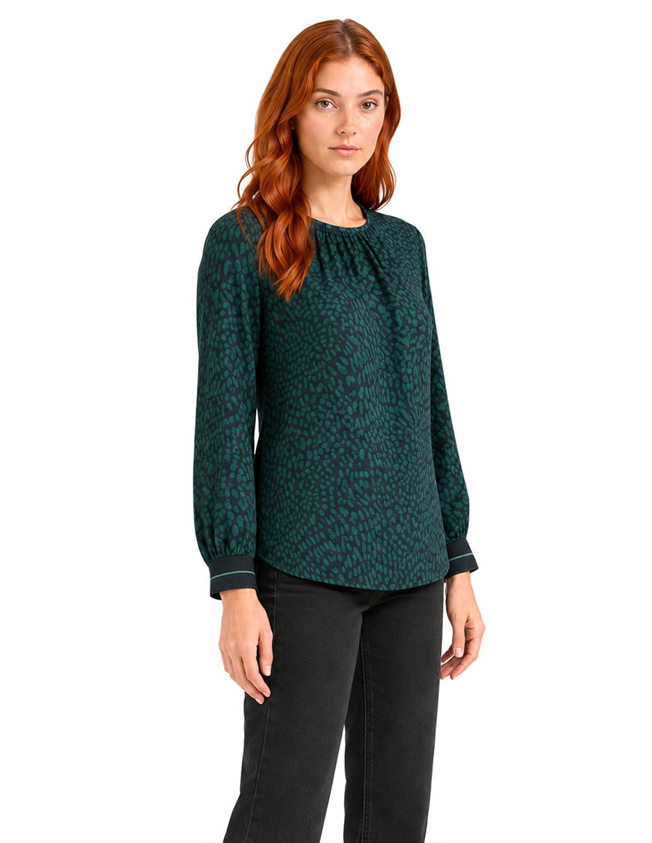 Blusa manga larga para mujer 4
