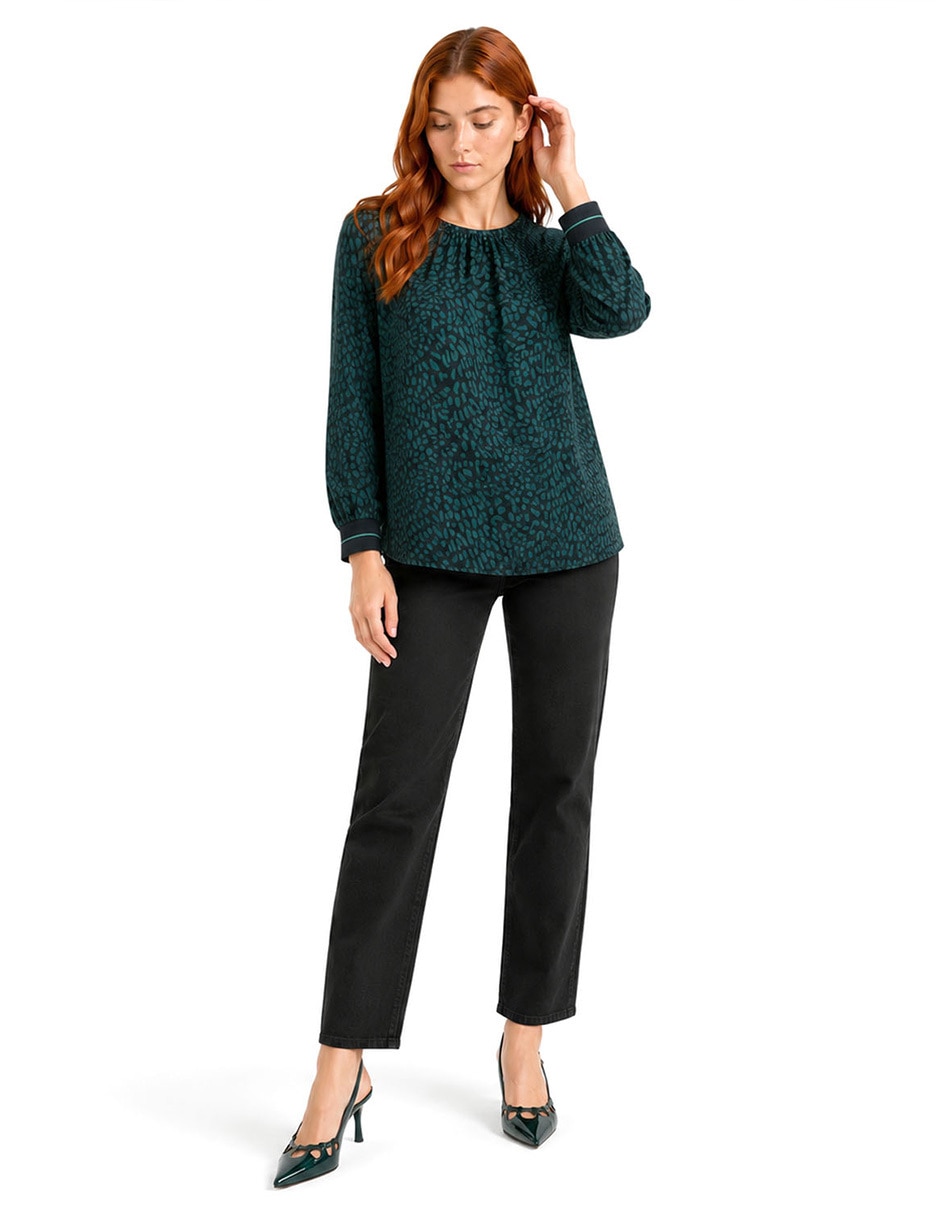 Blusa manga larga para mujer 6