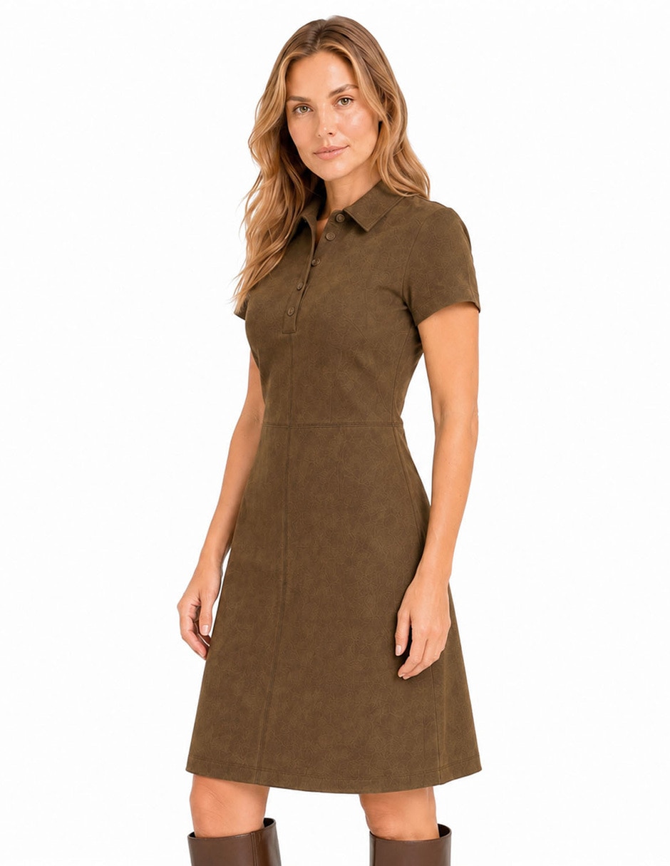 Vestido arriba de rodilla casual para mujer 4