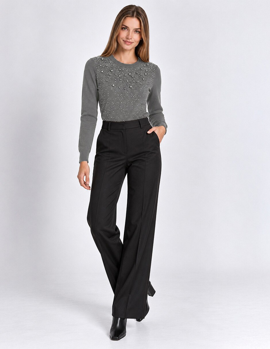 Suéter cuello redondo para mujer 3