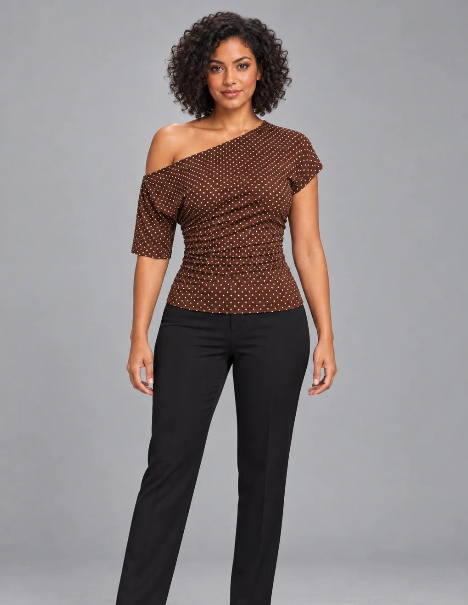 Blusa manga corta para mujer 4