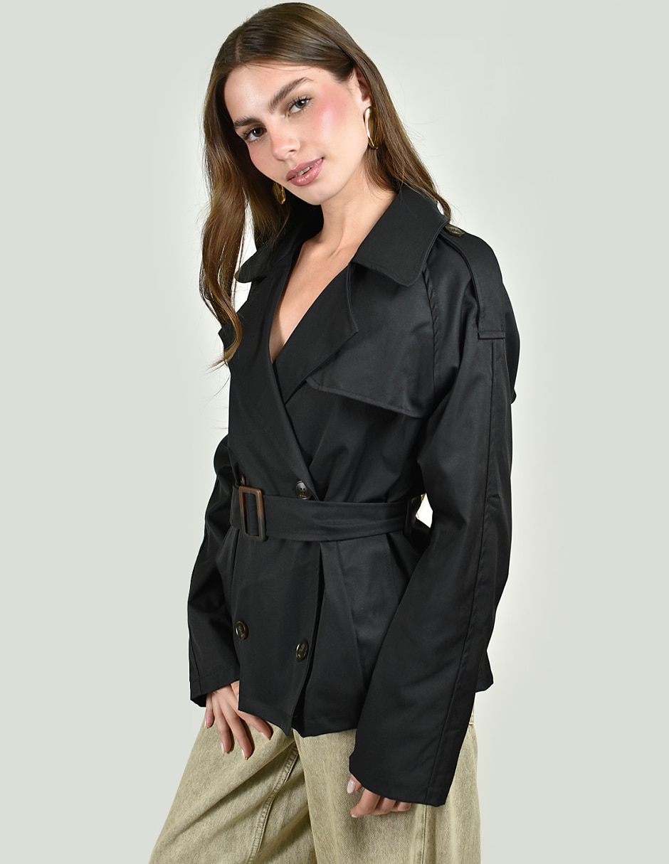 Gabardina con bolsillos para mujer 2