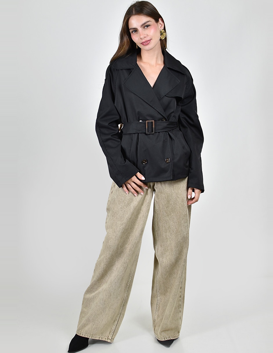 Gabardina con bolsillos para mujer 4