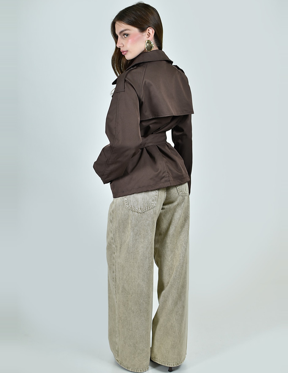 Gabardina con bolsillos para mujer 3
