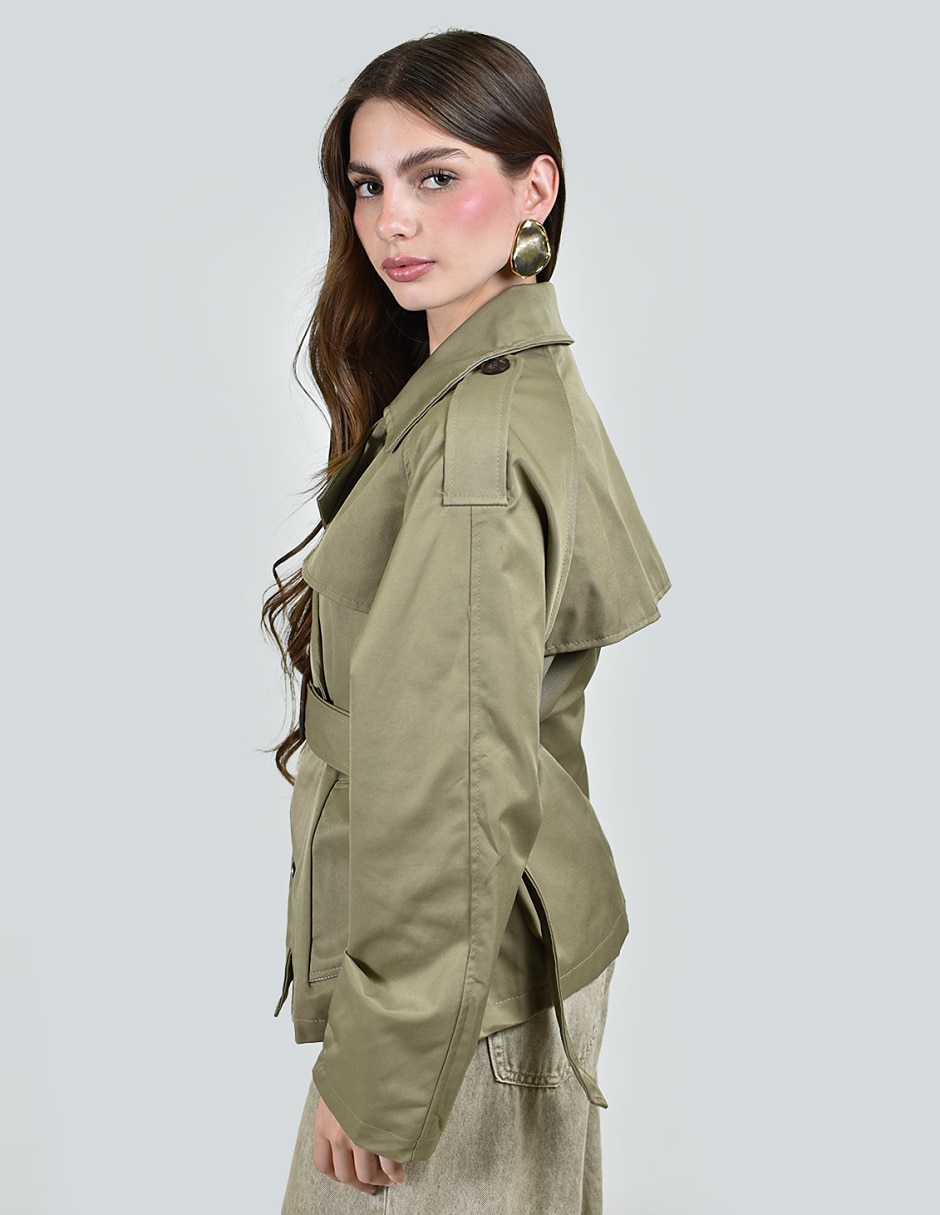 Gabardina con bolsillos para mujer 2