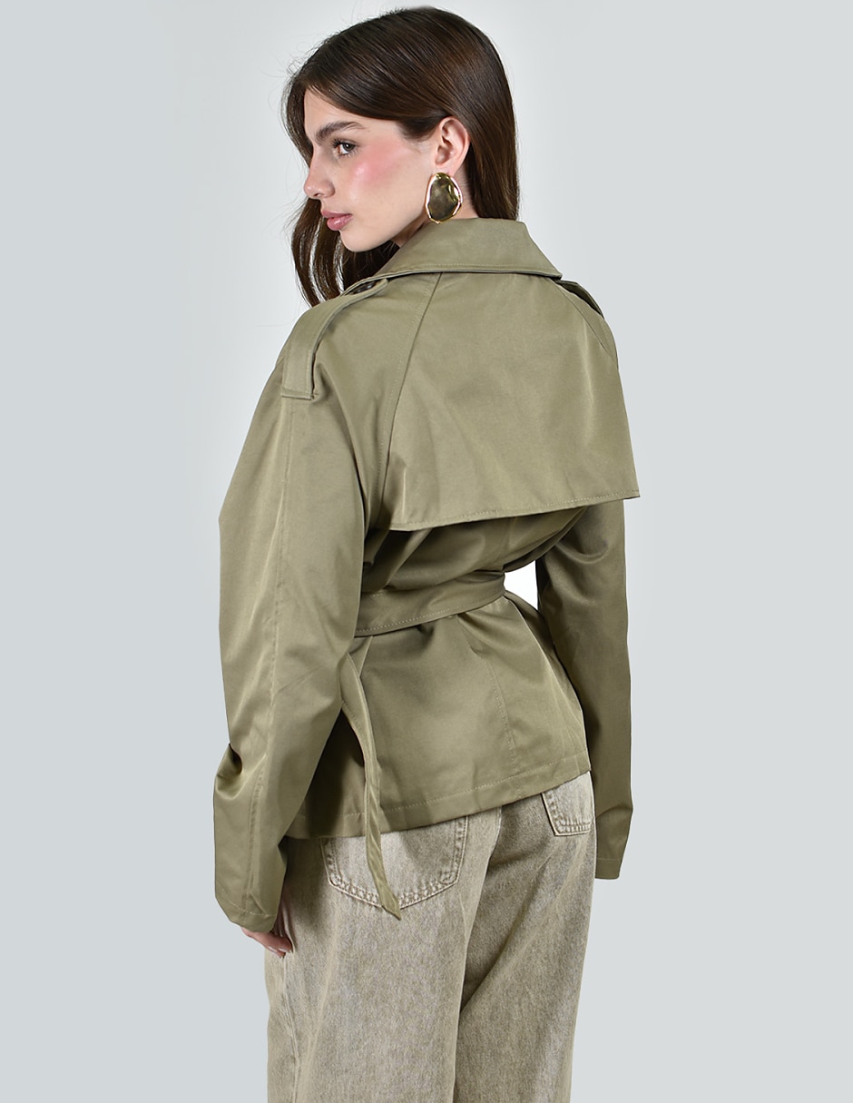 Gabardina con bolsillos para mujer 3