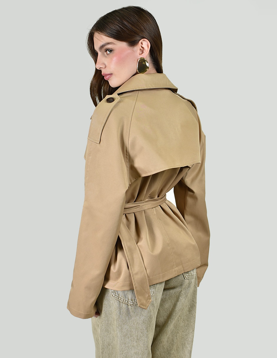 Gabardina con bolsillos para mujer 3