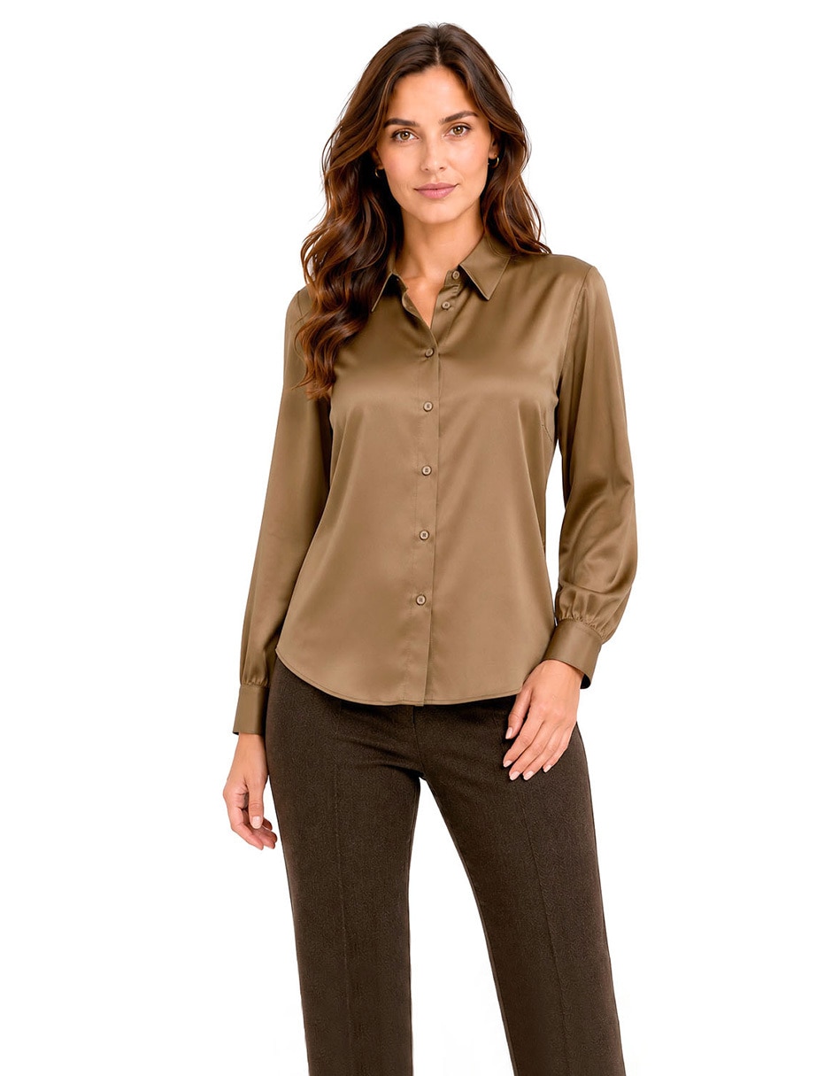 Blusa manga larga para mujer