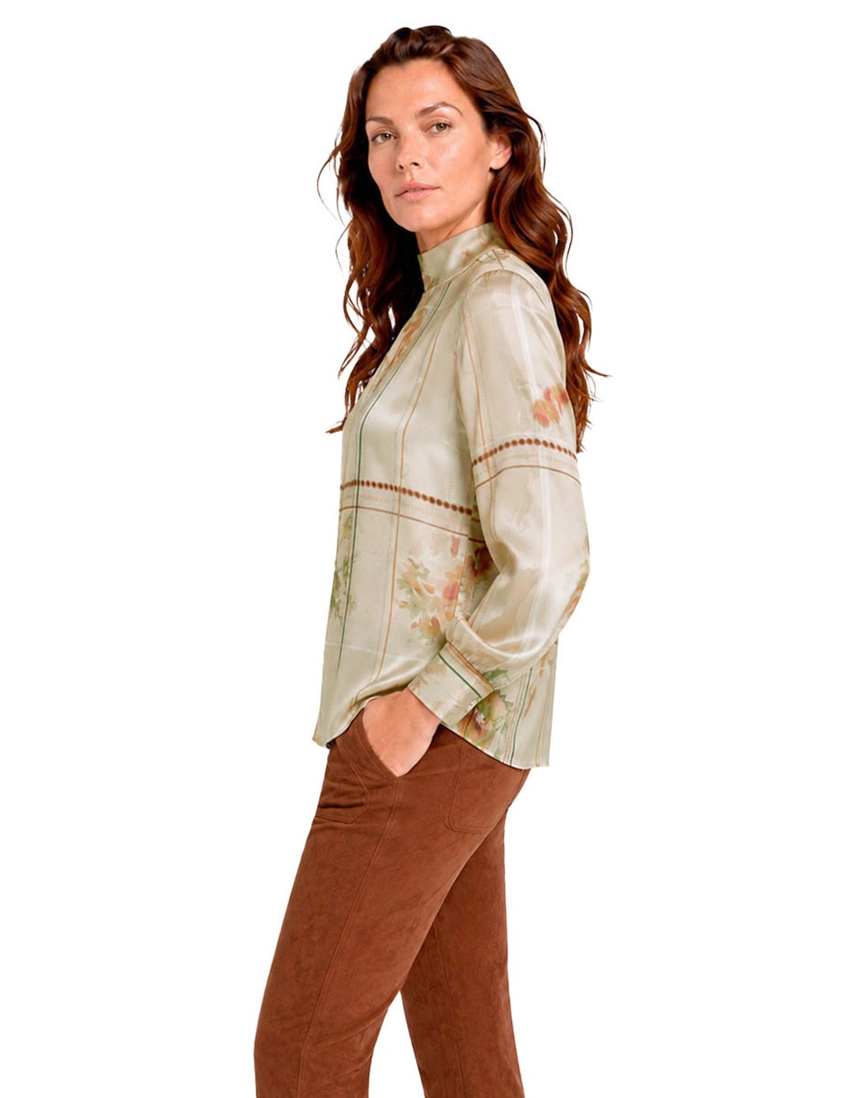 Blusa manga larga para mujer 4